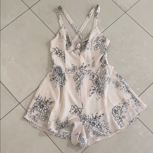 Lush floral romper